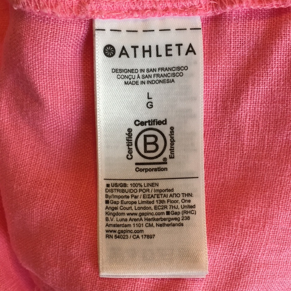 ATHLETA | Retreat Linen Romper In Raphanus Pink 🩷 - Picture 16 of 16